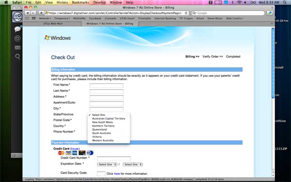 Windows 7 Online Store