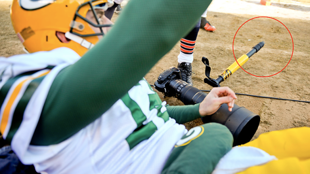 Aaron Rodgers Broke A Photographer’s Monopod To Score A Touchdown