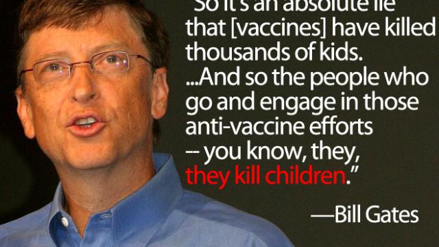 Bill Gates Says It’s An Absolute Lie To Link Vaccines And Autism