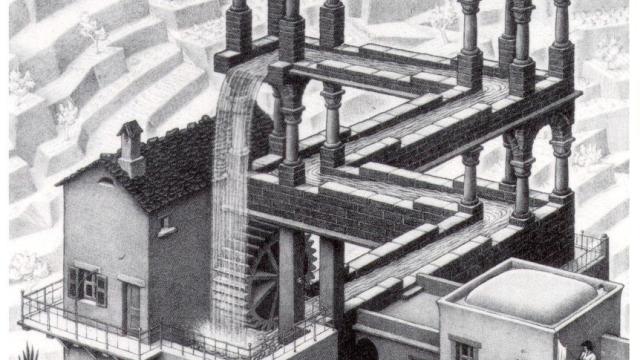 Watch Escher’s Impossible Perpetual Motion Waterfall Brought To Life