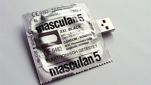 Condom USB Stick Reminds You To Eject Safely