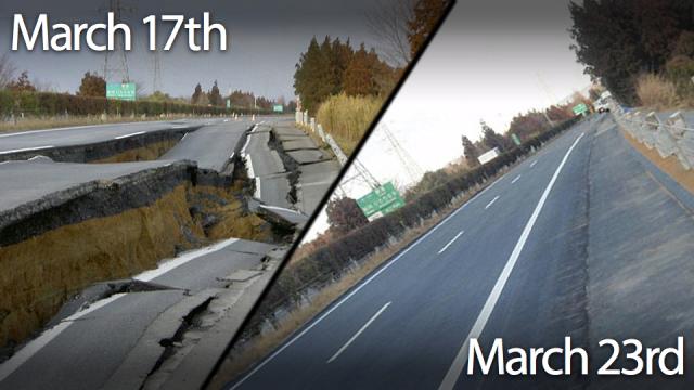 Japan Fixed This Quake-Damaged Road In Just 6 Days