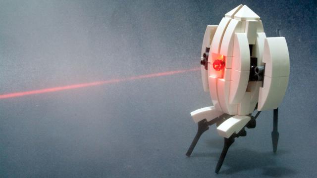 Here’s How To Make Your Own Adorable Portal Turret Out Of LEGO