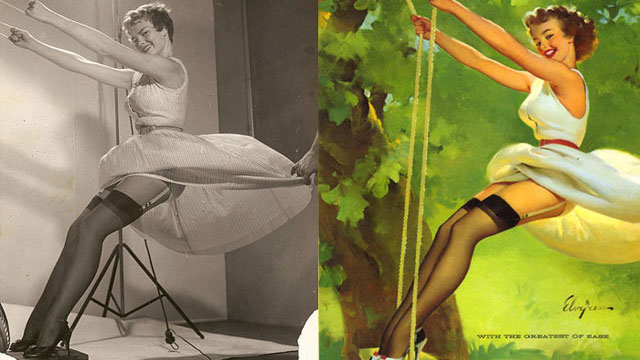Pinup Girls Before And After: The Original Photoshop