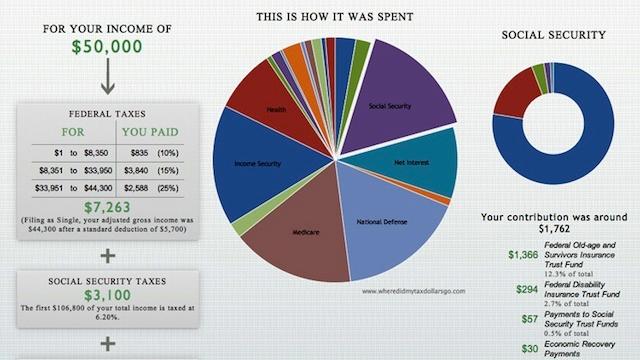 Figure Out Where Your Tax Dollars Went With This Infographic