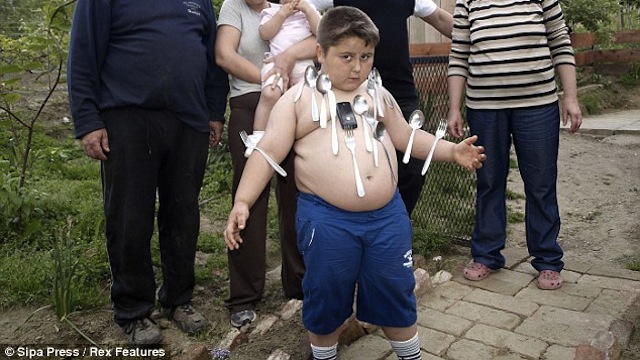 Is This Boy Magnetic? No, Just A Cute Fat Kid With Sticky Skin