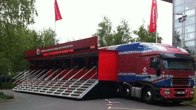 Vodafone’s Monster Truck Charges 2000 Mobile Phones At Once