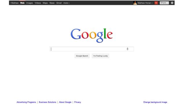 Google’s New Home Page Pushes You To Plus
