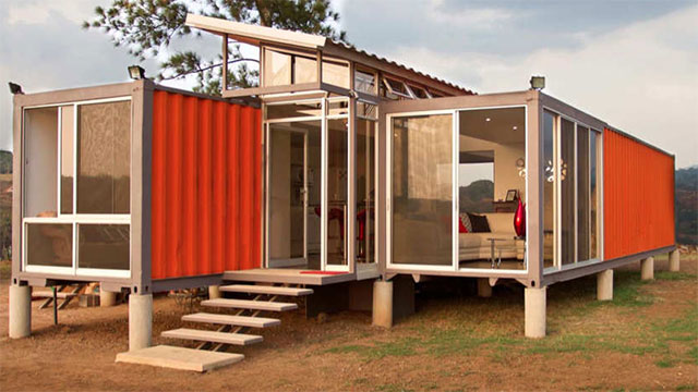 Discarded Storage Containers Make A Delightful House