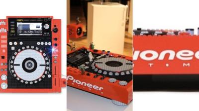 Lego-Crusted Pioneer Turntable Combines Two Of Your Favourite Playthings
