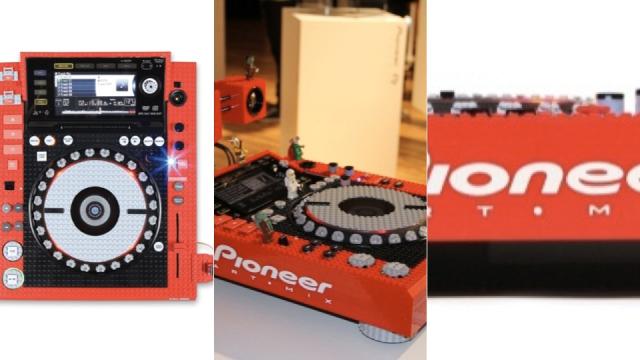 Lego-Crusted Pioneer Turntable Combines Two Of Your Favourite Playthings