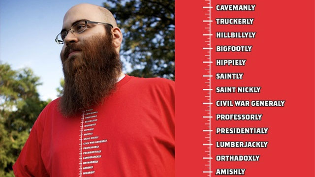 Beard Measuring T-Shirt For The Hairy Man