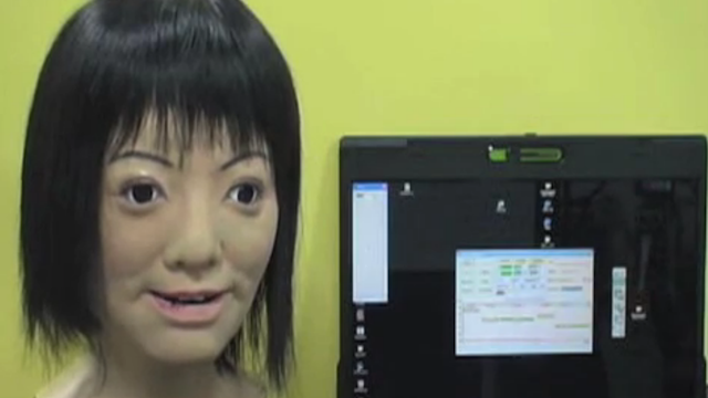 I Can’t Listen To This Creepy Robot Head Sing Her Head Off