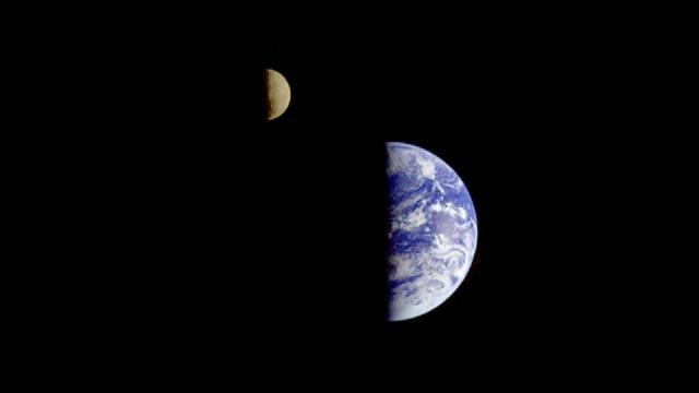 The Earth And The Moon From 11 Million Kilometres Away