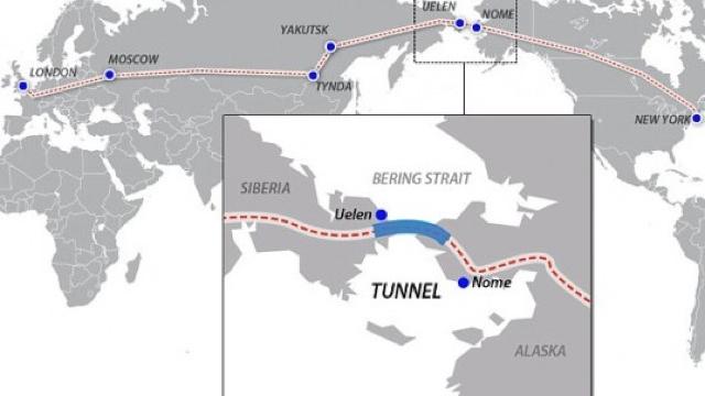 NY To London Trains? Russia’s Massive 65-Mile Siberia-Alaska Tunnel