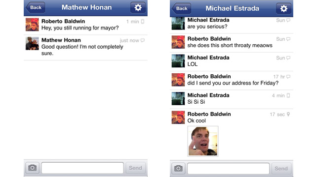 Facebook Messaging Actually Useful Thanks To Messaging App