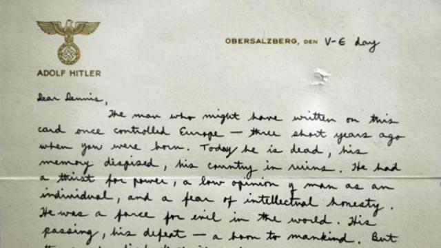 Letters Written On Hitler’s Stationery
