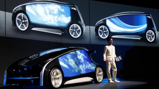 Toyota Concept Car Has Giant Touchscreen Doors