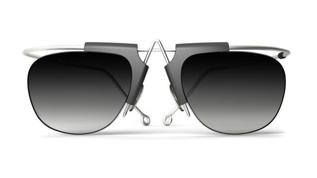 Futuristic A-Frame Glasses Adjusts To Any Face