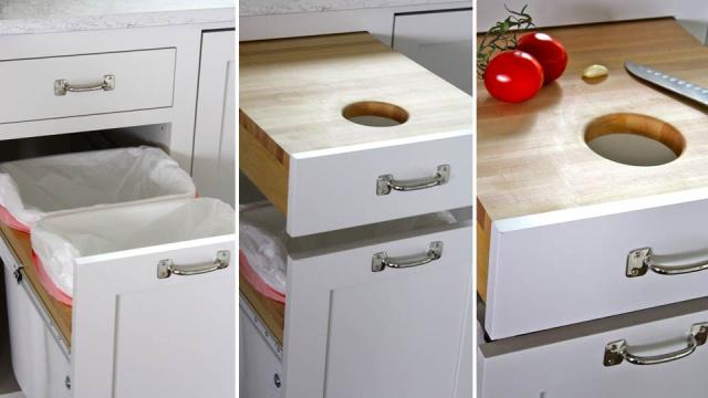 Built-In Cutting Board Drawer Is A Secret Place To Slice And Dice