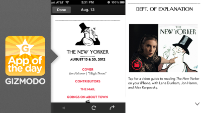 The New Yorker Magazine: The Old Faithful Mag Lands On The iPhone