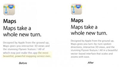 Apple Stops Calling Its Maps ‘The Most Powerful’