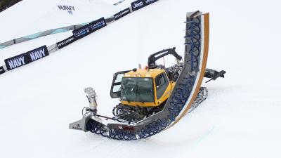 This Snow-Chomping Beast Cuts Half-Pipes For Breakfast