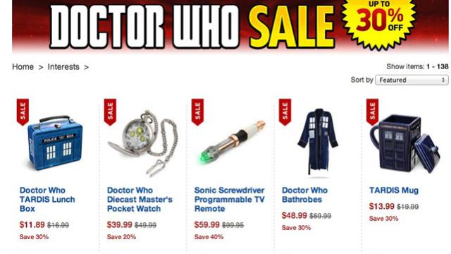 Lunchtime Deal: ThinkGeek 30% Off Doctor Who Sale