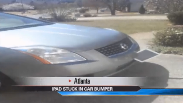 How The Hell Did This iPad Get Stuck Inside A Car Bumper?