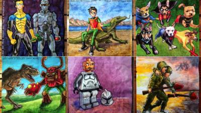 Lovely Mum Draws Awesome Pictures On Napkins For Her Sons’ Lunches