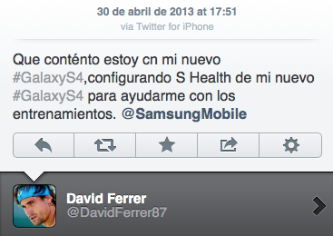 Tennis Player Tweets About His Love For The Galaxy S4 From An iPhone