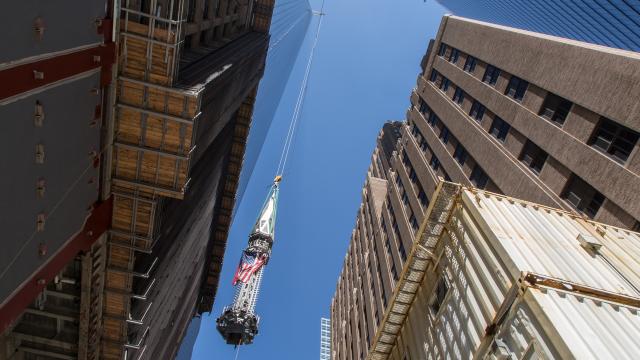 Watch The World Trade Center’s Spire Rise 104 Storeys Into The Air