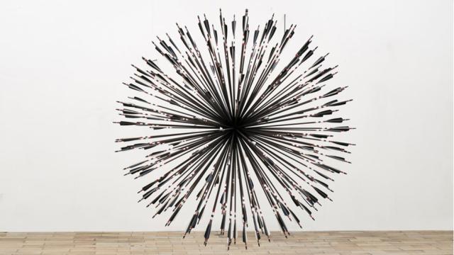 This Sculpture Would Result From 200 Arrows Hitting One Target