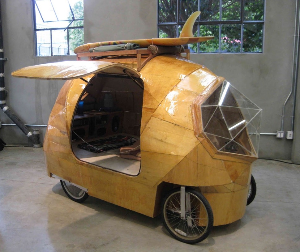 Facebook’s New Artist In Residence Builds Wood Domes On Wheels And Water