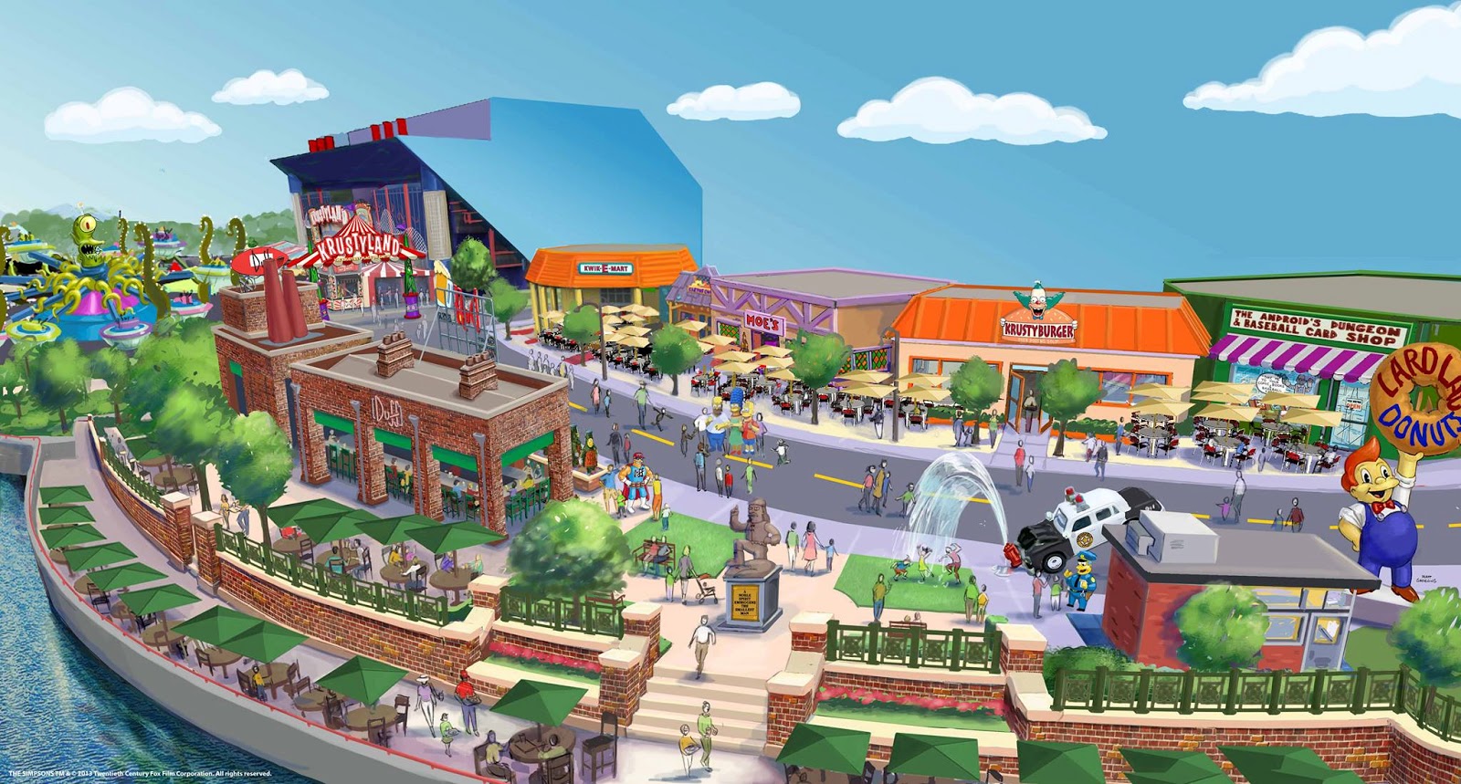 Universal’s Simpsons Land Theme Park Includes Krusty Burger And Moe’s