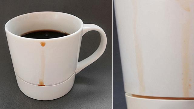 Clever Mug Catches Coffee Drips Before They Become Stains