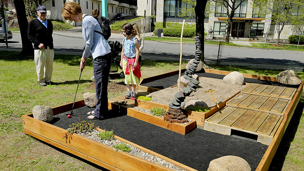 Every Hole’s A Piece Of Art In This Sculpture Garden Mini Golf Course