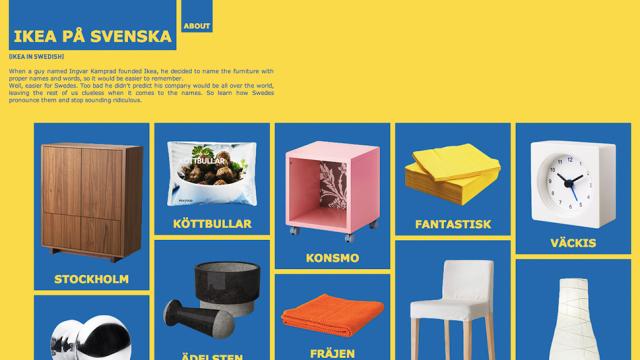 IKEA In Swedish Teaches You To Correctly Pronounce Its Products