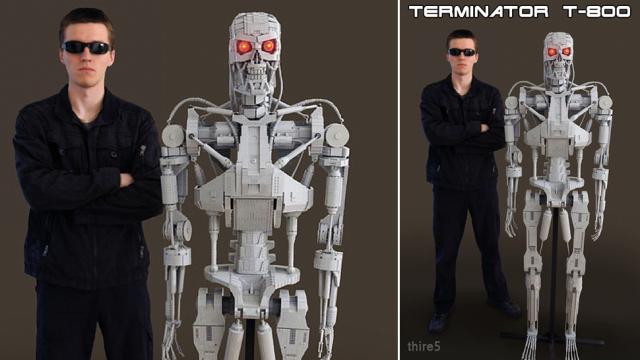 Full-Scale Lego T-800 Terminator Sent Back In Time To Blow Our Minds