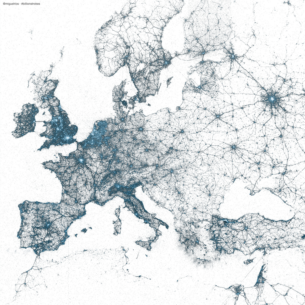 These Awesome Maps Show Off All The World’s Geo-Tagged Tweets
