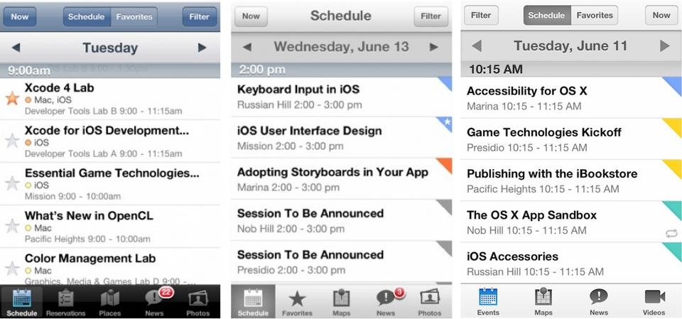 What The New WWDC App Tells Us About iOS 7