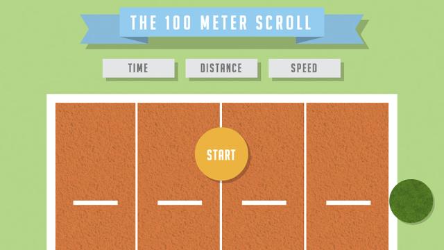 The 100m Scroll Turns Browsing Into An Olympic Sport (One Day)