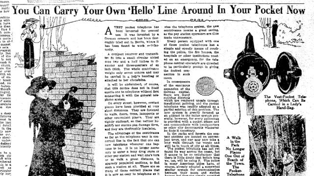 ‘Pocket Telephones’ Made For Cheap Calling All The Way Back In 1910