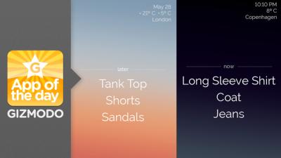 Three For iOS: Never Dress Inappropriately For The Weather Ever Again