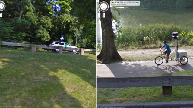 Google Street View Car Captures Google Street View Bike Captures Google Street View Car