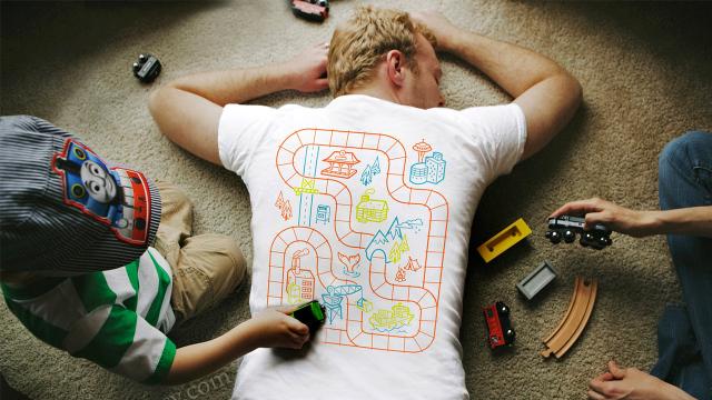 Genius T-Shirt Playmat Includes A Built-In Massage For Mum Or Dad