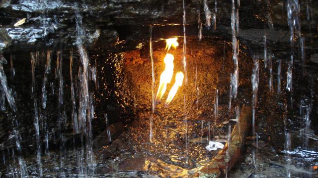 This Eternal Flame Burns As A Result Of Natural Fracking