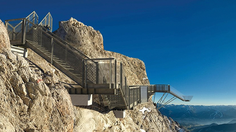 A Terrifying Staircase To Nowhere Provides Dizzying Views Of The Alps