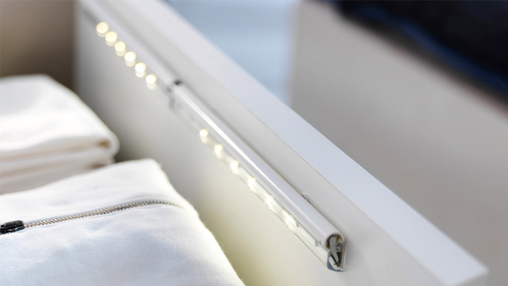 IKEA’s LED Strips Automatically Illuminate The Deepest Darkest Drawers