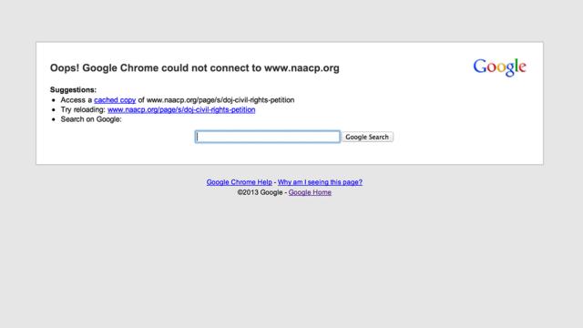 Traffic On A Petition To Prosecute Zimmerman Crashed The NAACP’s Site